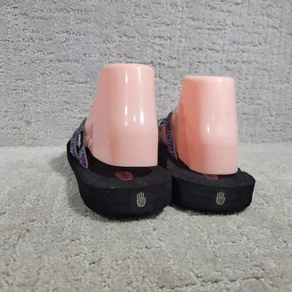 Teva Olowahu Women's Size US 9 Purple Black Slip On Flip-Flop Sandals 6840 - Picture 6 of 12